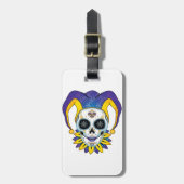 Lady Jester Skull Bagagelabel (Voorkant verticaal)
