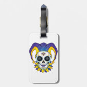 Lady Jester Skull Bagagelabel (Achterkant verticaal)