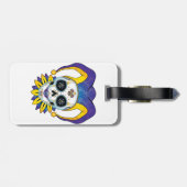 Lady Jester Skull Bagagelabel (Achterkant horizontaal)