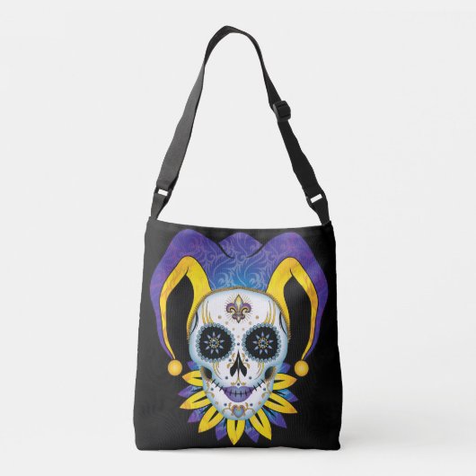 Lady Jester Skull Crossbody Tas (Achterkant)