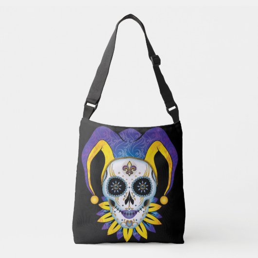 Lady Jester Skull Crossbody Tas (Voorkant)