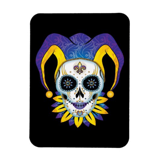 Lady Jester Skull Magneet (Verticaal)