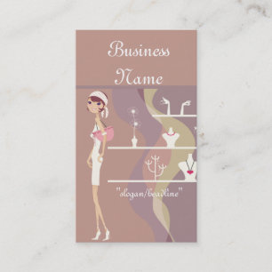 Lady Jewelry Shopping Design 2 Visitekaartjes
