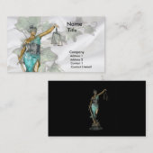 Lady Justice 1 Visitekaartje (Voorkant / Achterkant)