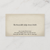 Lady Justice advocaat advocaat bij Law Visitekaart Visitekaartje (Achterkant)