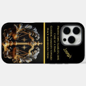 Lady Justice Balancing Scales Case-Mate iPhone Case (Achterkant (horizontaal))
