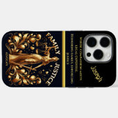 Lady Justice belichaamt belangenbehartiging van fa Case-Mate iPhone Case (Achterkant (horizontaal))