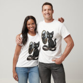 Lady Justice Black Cat Philosophy & Law T-Shirt (Unisex)