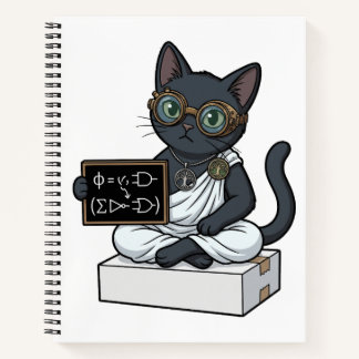Lady Justice Black Cat Rechtenfaculteit Journaal Notitieboek