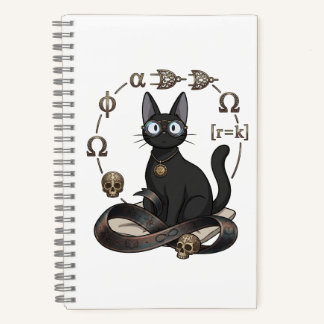 Lady Justice Black Cat Rechtsschool Journaal Notitieboek