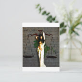 Lady Justice Briefkaart (Staand voorkant)