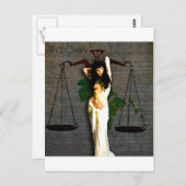 Lady Justice Briefkaart (Voorkant / Achterkant)