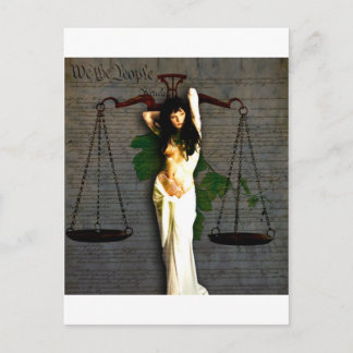 Lady Justice Briefkaart