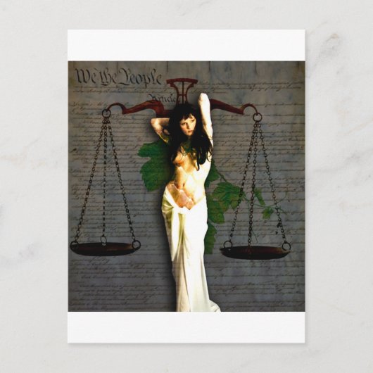 Lady Justice Briefkaart (Voorkant)