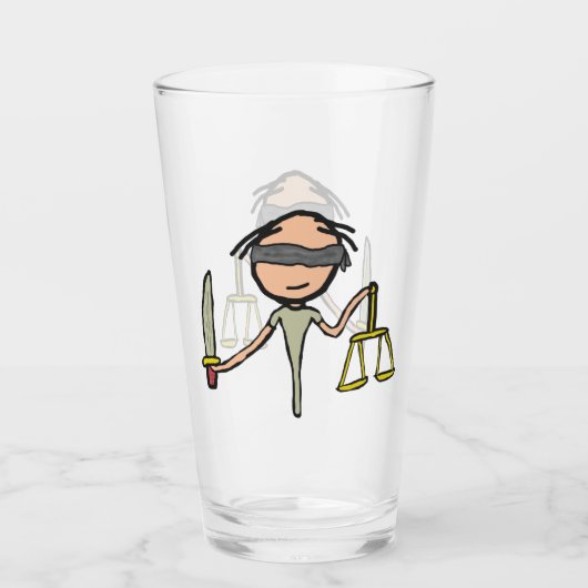 Lady Justice Glas (Voorkant)
