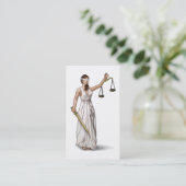 Lady Justice Illustration Visitekaartje (Staand voorkant)