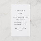 Lady Justice Illustration Visitekaartje (Achterkant)