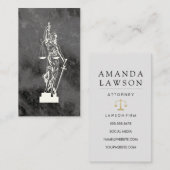 Lady Justice Law Afsprakenkaartje (Voorkant / Achterkant)