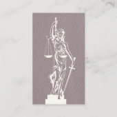Lady Justice Law | Ledertextiel Afsprakenkaartje (Voorkant)