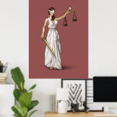 Lady Justice - Marsala Poster (Thuiskantoor)