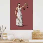 Lady Justice - Marsala Poster (Keuken)