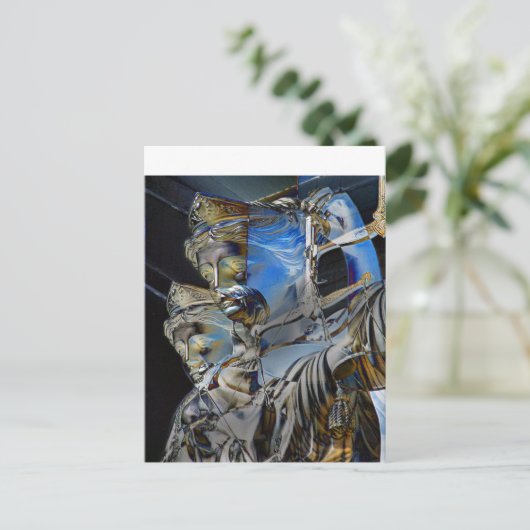 Lady Justice met Balance Scales Briefkaart (Staand voorkant)