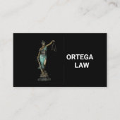 Lady Justice on Black 2020 Visitekaartje (Voorkant)