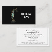 Lady Justice on Black 2020 Visitekaartje (Voorkant / Achterkant)