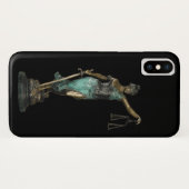 Lady Justice on Black Velvet Case-Mate iPhone Case (Achterkant (horizontaal))