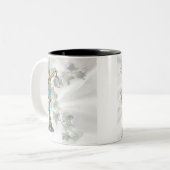 Lady Justice op Satin & Ivy-PERSONALIZE IT! Tweekleurige Koffiemok (Voorkant links)