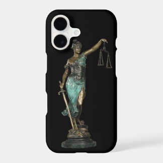 Lady Justice op zwarte fluweel
