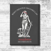 Lady Justice Resistance Magneet