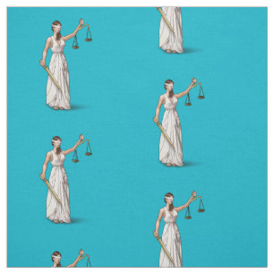 Lady Justice - Scuba Blue Stof