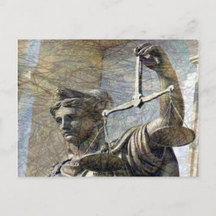 Lady Justice Statue Briefkaart