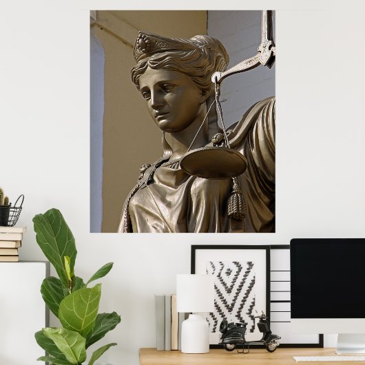 Lady Justice Statue Poster (Thuiskantoor)