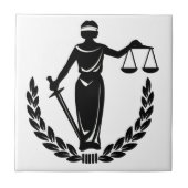 Lady Justice Tegeltje (Voorkant)