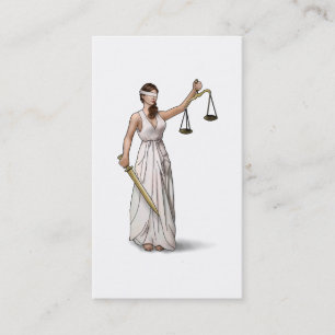 Lady Justice Visitekaartje