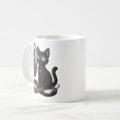 Lady Justice Zwarte Kat Advocaat Koffiemok (Voorkant links)