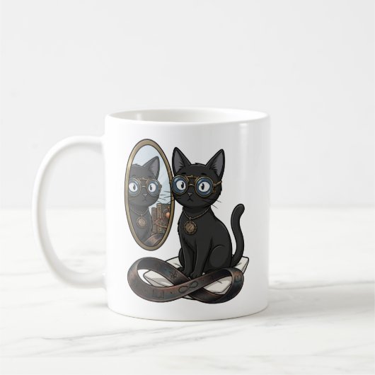 Lady Justice Zwarte Kat Advocaat Koffiemok (Links)