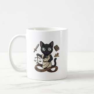 Lady Justice Zwarte Kat Advocaat Koffiemok