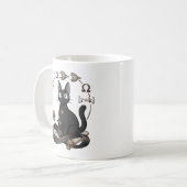 Lady Justice Zwarte Kat Advocaat Koffiemok (Voorkant links)