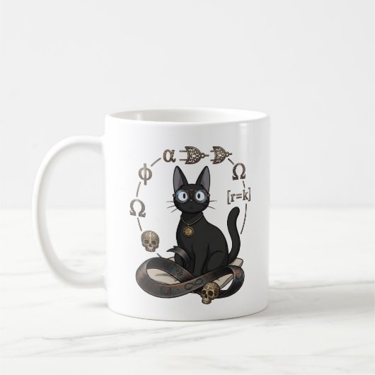 Lady Justice Zwarte Kat Advocaat Koffiemok (Links)