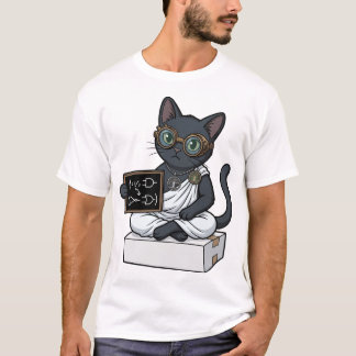 Lady Justice Zwarte Kat Filosofie & Recht T-Shirt