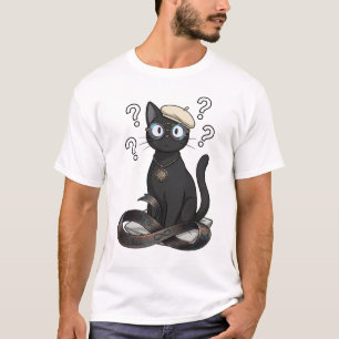 Lady Justice Zwarte Kat Filosofie & Recht T-Shirt