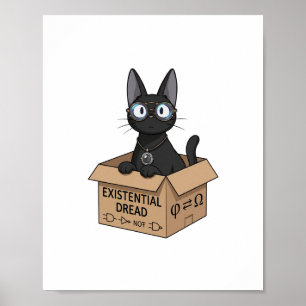 Lady Justice Zwarte Kat Rechtskundig Kantoor Muurp Poster