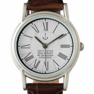 Lady Kapitein Ship Crew-herdenking Horloge