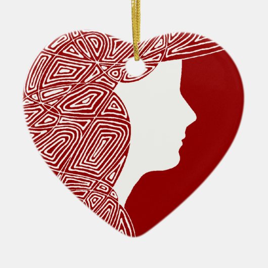 Lady Keramisch Ornament (Voorkant)