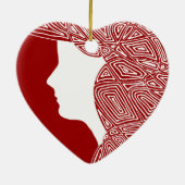 Lady Keramisch Ornament (Achterkant)