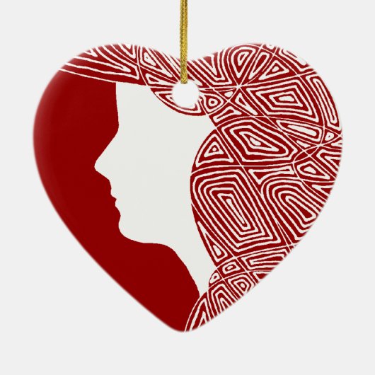 Lady Keramisch Ornament (Achterkant)