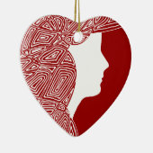 Lady Keramisch Ornament (Rechts)